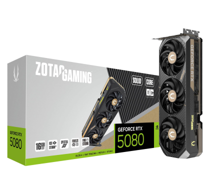 Karta graficzna NVIDIA Zotac GeForce RTX 5080 Solid Core OC 16GB GDDR7 DLSS5